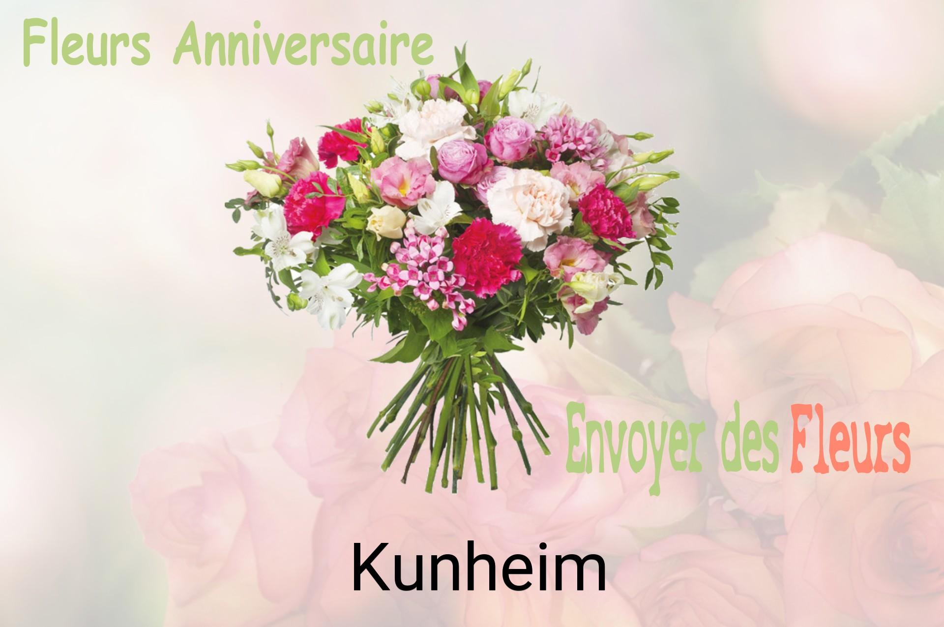 Bouquet de fleurs d’anniversaire livré à Kunheim