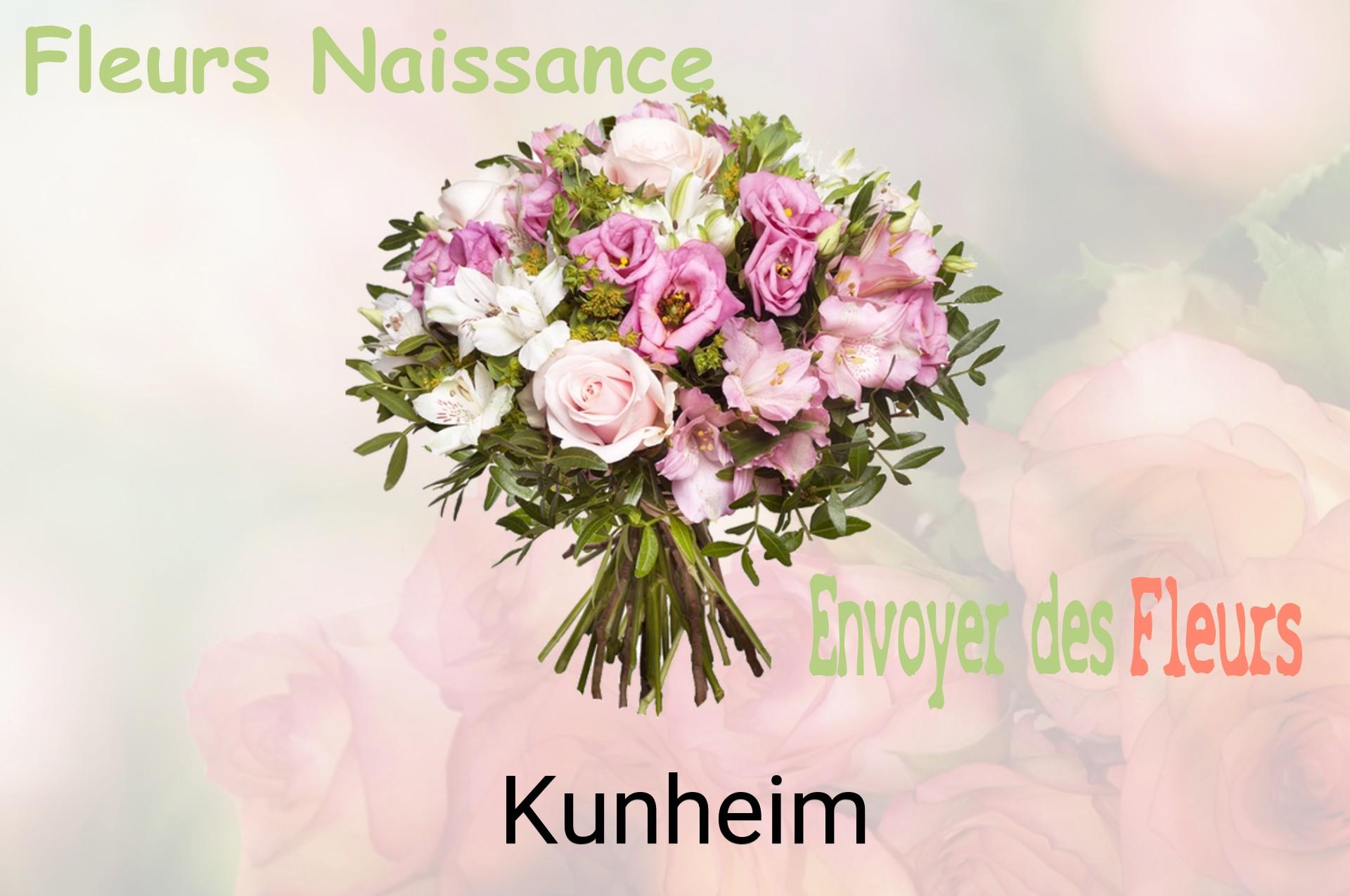 Bouquet de fleurs de naissance livré à Kunheim
